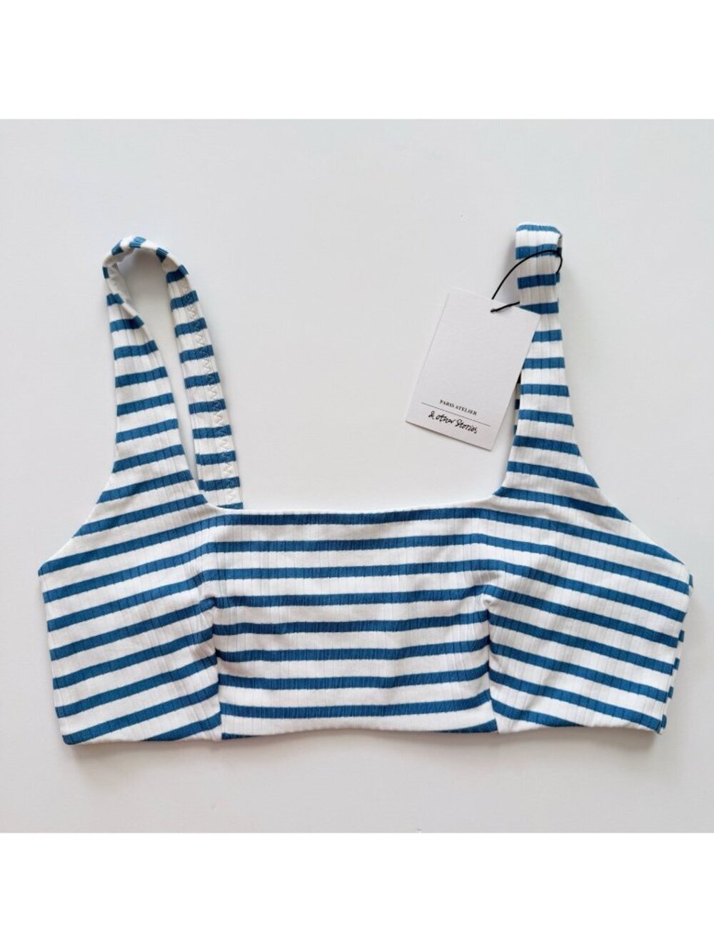 3 for $20 & Other Stories ribbed striped bikini top size 10